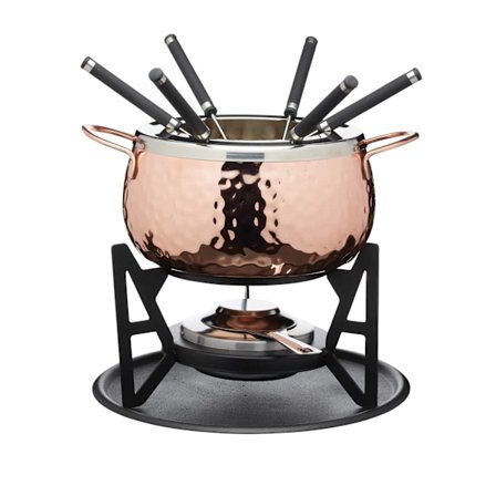 Artesà Fondue Set Hand Finished Copper Effect