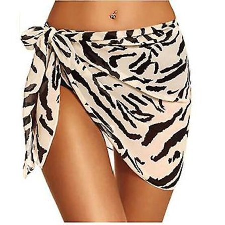 Strandskjørt Sarong Badetøy Cover Up For Kvinner Pustende Hurtig Tørkende Sarong Skjørt (208*50cm Roserød)