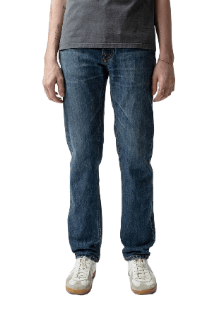 Nudie Jeans Gritty Jackson Thriller Tracks Herr Blå W36/L34