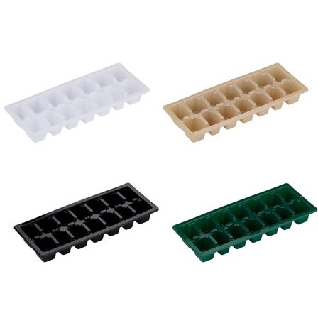 Isskubbekasse med 14 rum