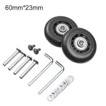 2 stk Udskift hjul Rejsebagage hjul 60MM*23MM
