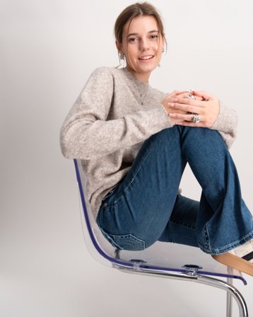 Grunt GRIben Knit Beige Truien Meisjes - Kids Brand Store