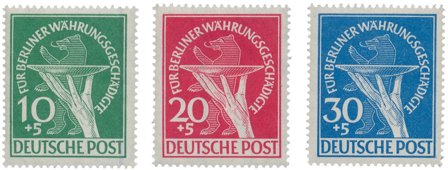 Berlin 1949 - MICHEL 68-70 - Ubrugt
