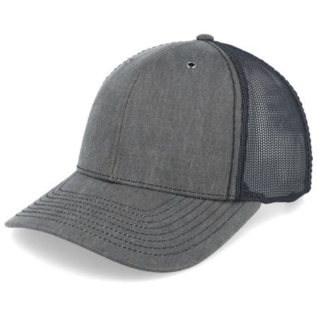 Richardson - Grå trucker Kasket - 112wf Fremont Split Charcoal/Black Trucker @ Hatstore