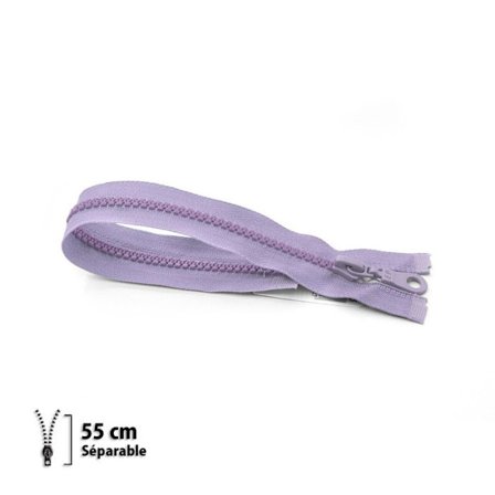 Dragkedja Z54 - formpressad 6mm separerbar - 55 cm - 7154877055