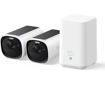 Eufy eufyCam E40 2-Cam Kit (HomeBase 2) - To 2K overvåkningskameraer med lokal lagring