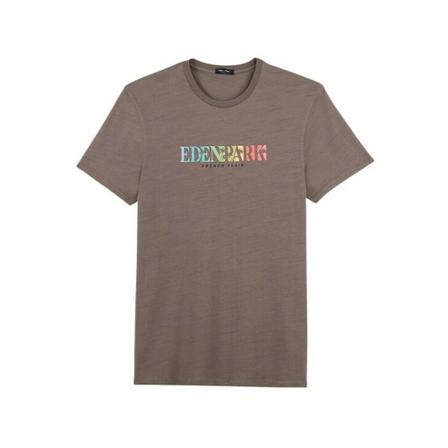Eden Park, Round neck t-shirt Grijs, Heren, Maat:M