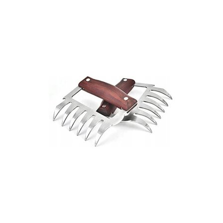 Bear Claw Köttkross Grill Grill Köttkrossverktyg Värmeisolering och brinnande björntass, 2 färger mahogny