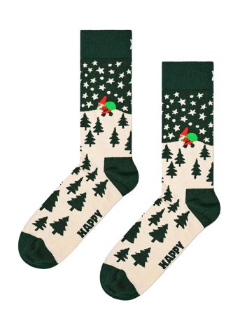 Santa On The Way Sock Green Happy Socks