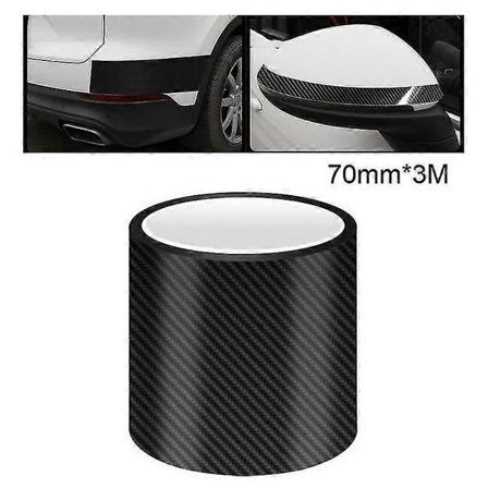 Dørtrin Beskyttelsestape til For og Bagdør til de fleste biler, Carbon Fiber Sticker