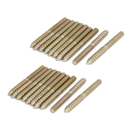 20 stk M6 X 59mm Dobbelt-Endede Gjengede Selvskjærende Skruer