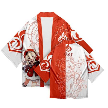 Mub- 26 Stilarter Genshin Impact Xiao Zhong Li Qiqi Cosplay 3D Print Haori Anime Kimono Kappe Anime Tegneserie Tøj 3 L_yux