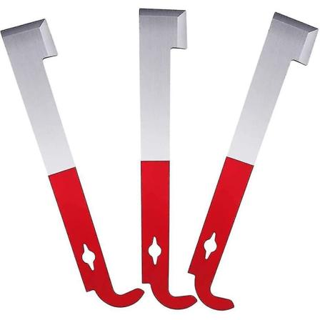 3 kpl mehiläistarvikkeita ruostumattomasta teräksestä, J-koukku mehiläistarhaajan kaavin kehysten nostamiseen