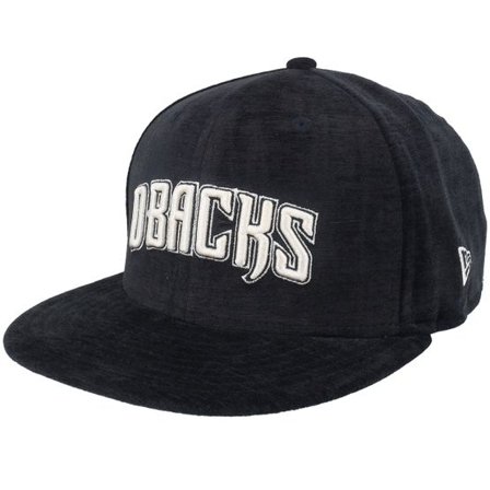 New Era - MLB Svart fitted Keps - Arizona Diamondbacks 59FIFTY Day Black Velvet Fitted @ Hatstore