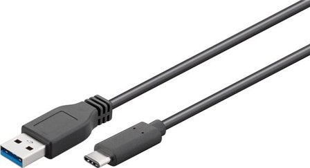 USB-kaapeli USB 3.0 tyyppi A:n ja USB-C:n väliseen siirtymiseen - Metri