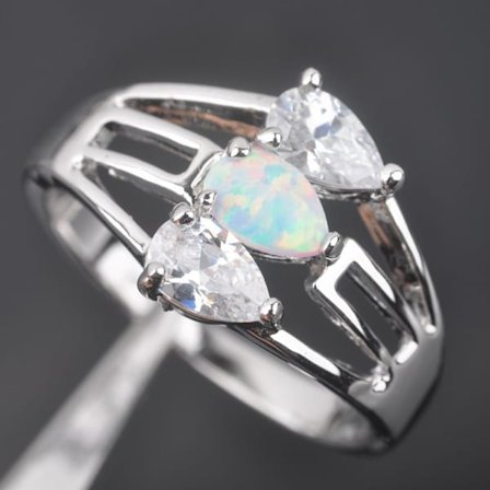 Silversmycken filled ring VIT Brand Opal