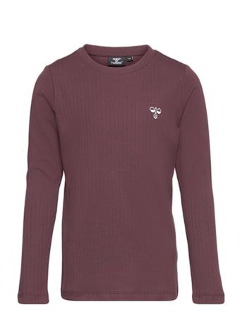 Hmlnanette T-Shirt L/S T-shirts Long-sleeved T-shirts Röd Hummel
