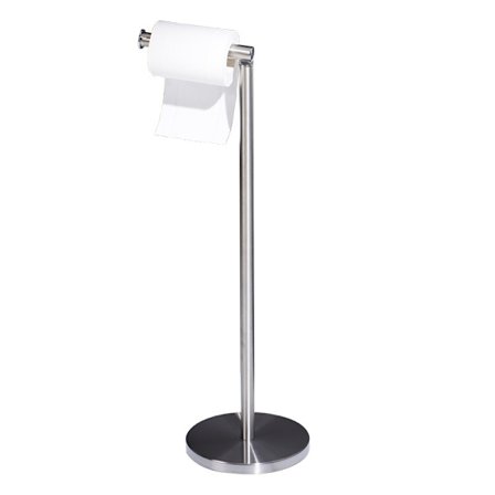 Toalettpappershållare Stativ Rostfritt Stål Stativ Toalettpappershållare Golv Stativ Modern Borstad Finish