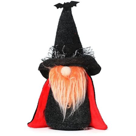 Alla helgons afton tomtar dekor Alla helgons afton docka fest smink fladdermus hatt docka för Alla helgons afton fest dekorationer B