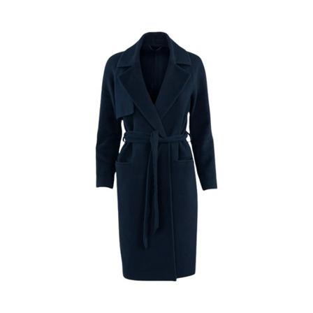 Knowledge Cotton Apparel Trench Coats Blå, Dame Trenchcoat