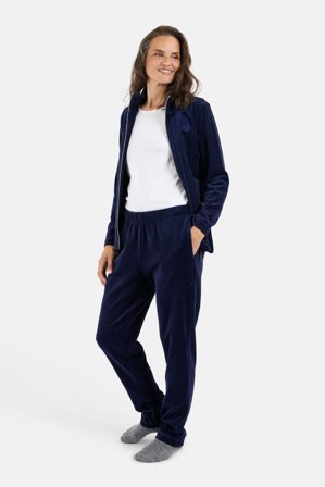 BRANDTEX - Joggingsæt - Dyb blå - velour