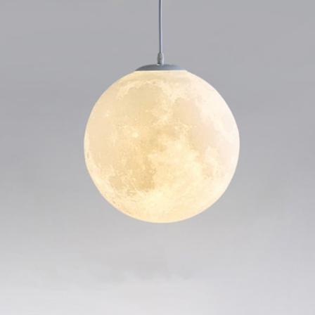 30cm 3D-trykt Pendellampe LED Globe Måne Kunstnerisk Hjem