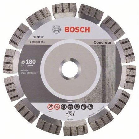 Bosch Best for Concrete Diamantkapskiva 180x22,23mm, Kapa, slipa & polera