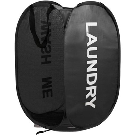 Sammenleggbar skittentøyskurv i nett, praktisk klesoppbevaring for hjem, reise og studentbolig