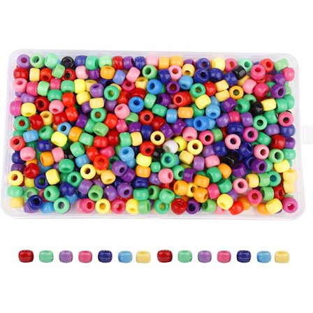 500 stk Pony Beads - Håndverk og smykkeproduksjon