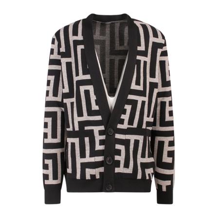 Balmain - Cardigans - Svart - Herr - Storlek: Xl, Herr, Storlek: XL