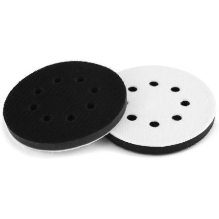 2 kpl 125 mm pehmeää hiontatyynyä, sieni-liitäntätyyny hiomatarralle (8 reikää)