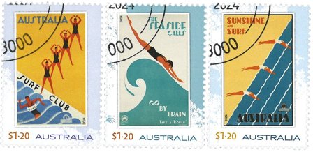 Australien - Rejseplakater - Stemplet sæt