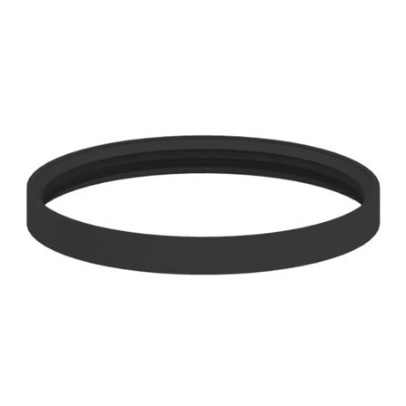Guarnizione in silicone nera diam. 80 mm per scarico fumi stufa a pellet e caldaia a pellet