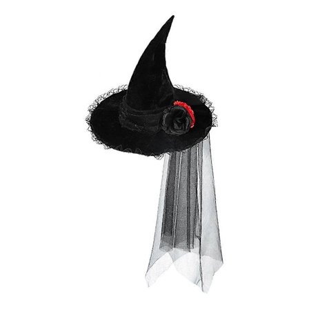 Punk Heksehatt for Voksne, Halloween Kostyme Tryllehatt Magiker Spiss Hatt Cosplay Karneval Hodeplagg