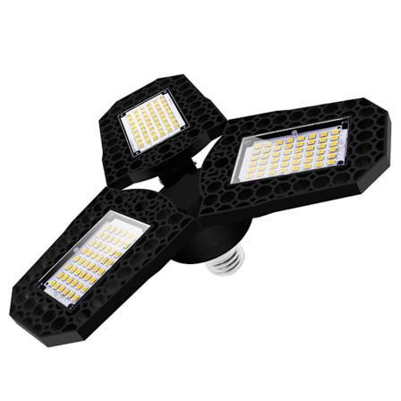 E27 LED-taitettavat autotallin valot sis tiloihin muotoiltavissa
