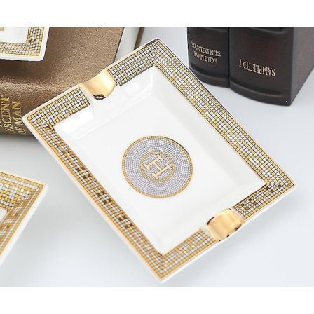 Askebægre porcelæn cigar askebæger rygetilbehør klassiske designs keramiske bakker dekorative (FMY)