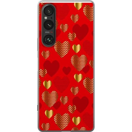 Kompatibel Mobilcover til Sony Sony Xperia 1 V GoldenHearts