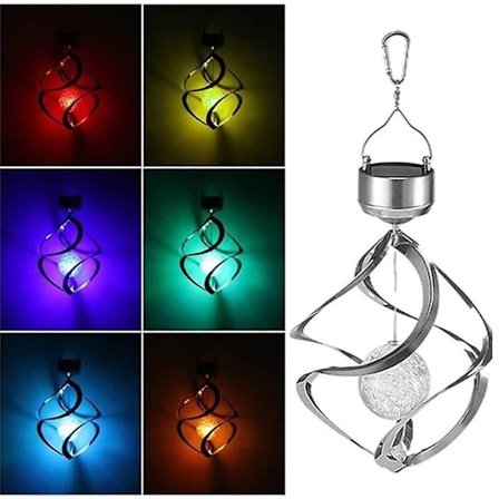 LED Solvindklokker med 7 fargeendringer - Hjemme- og hagedekor