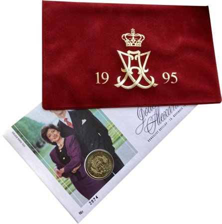 Danmark 1996 - Kongeligt bryllup Joachim og Alexandra - Møntbrev i folder