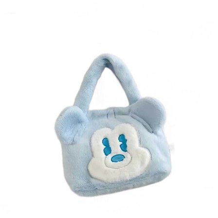 Pehmoinen crossbody-laukku säädettävällä lanyadilla, lompakko pörröinen lompakko olkalaukku kolikkopussi tarvikkeet naiset tytöt lapset 