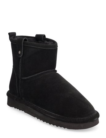 Bianco Biasnow Short Boot Suede - Black - 36