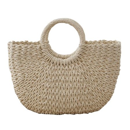 Käsilaukku Uusi naisten kesärantalaukku Olkalaukku Rottinki Olkilaukku Kudottu käsilaukku yhteensopiva naiselle