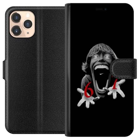 Kompatibelt Lommeboketui til Apple Apple iPhone 11 Pro 67 meme skrekk ansikt svart rød skrekkdesign seks sju meme viralt trender ikonisk utseende