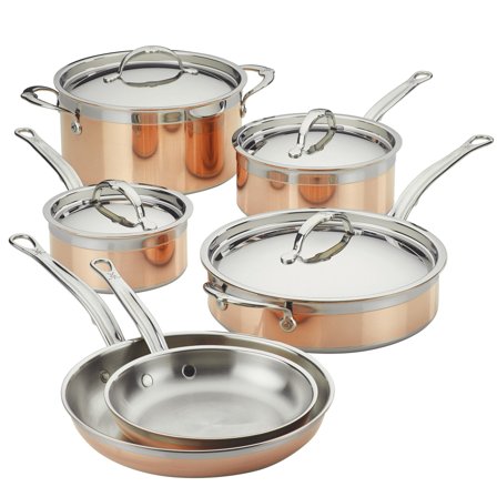 Meyer CopperBond grytset 10 delar | Matlagning > Kokkärl & Stekpannor > Grytset & Kastrullset | Bagaren och Kocken