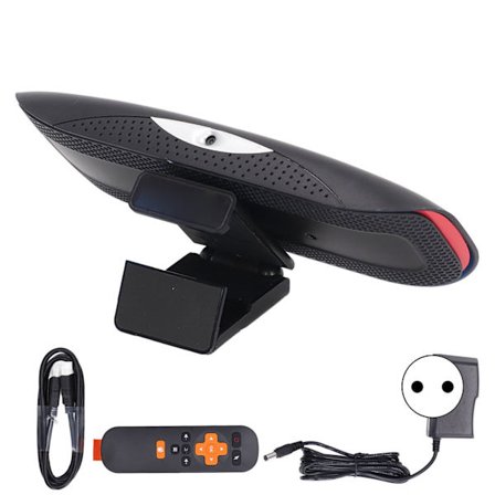 2GB RAM 16GB ROM WiFi Bluetooth 8MP 4K Konferenskamera TV-box med Mikrofon 100‐240V EU-kontakt