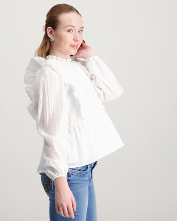 Sofie Schnoor SvalaSY Shirt Blanc Chemises Fille - Kids Brand Store