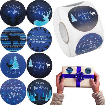 Julstickers / Julemærker - 500 stk.