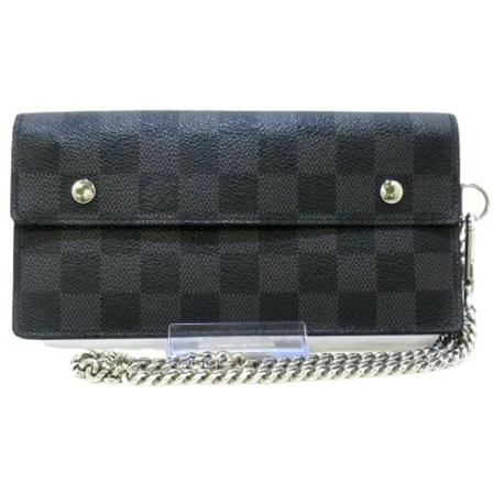 Louis Vuitton Vintage Pre-owned Wallets Sort, Dame Vintage Accessories, Størrelse: ONE Size