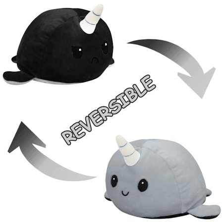 Vendbar Narhval - Sort og Grå