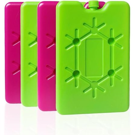 4-pack 200 ml kylklampar, rosa, grön, kylbox, kylväska, kylbatteri, återanvändbara, för resekylskåp, lunch, matkonservering_OF